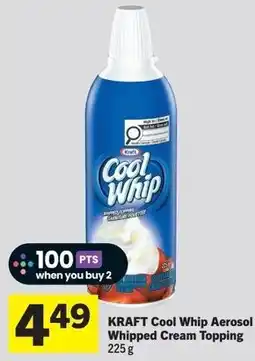 Foodland Kraft cool whip aerosol whipped cream topping offer