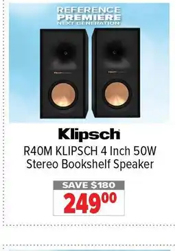 2001 Audio Video KLIPSCH R40M 4 Inch 50W Stereo Bookshelf Speaker offer