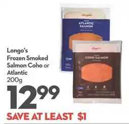 Longo's Longo's Frozen Smoked Salmon Coho or Atlantic offer