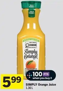 Foodland Simply orange juice offer