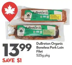 Longo's DuBreton Organic Boneless Pork Loin Filet offer