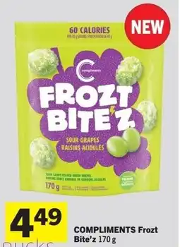 Foodland Compliments frozt bite'z offer