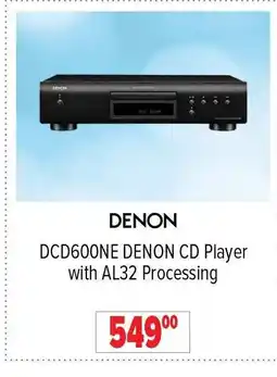 2001 Audio Video DENON DCD600NE CD Player with AL32 Processing offer
