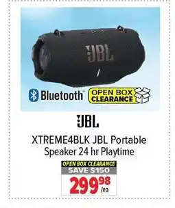 2001 Audio Video JBL XTREME4BLK Portable Speaker 24 hr Playtime offer