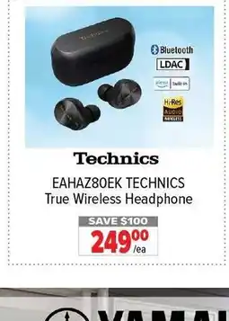 2001 Audio Video TECHNICS EAHAZ8OEK True Wireless Headphone offer