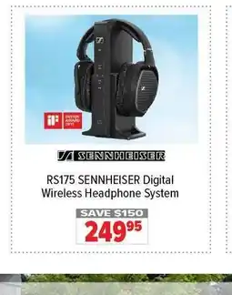 2001 Audio Video SENNHEISER RS175 Digital Wireless Headphone System offer