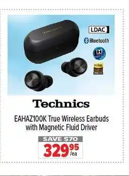 2001 Audio Video TECHNICS EAHAZ100K True Wireless Earbuds with Magnetic Fluid Driver offer