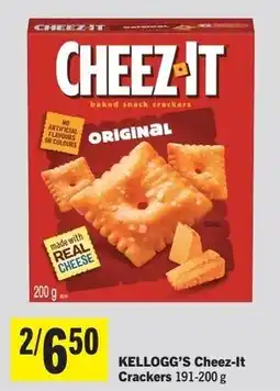 Foodland Kellogg's cheez-it crackers offer