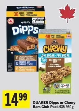 Foodland Quaker dipps or chewy bars club pack offer
