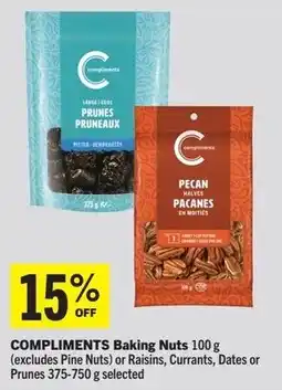 Foodland Compliments baking nuts offer