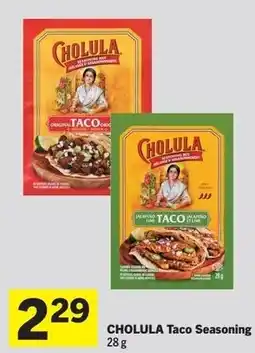 Foodland Cholula taco seasoning offer
