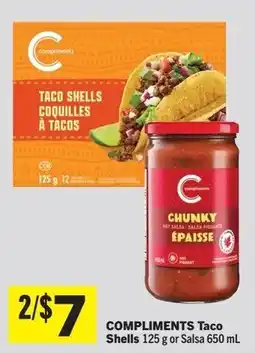Foodland Compliments taco shells or salsa offer