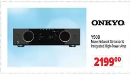 2001 Audio Video ONKYO Y50B Muse Network Streamer & Integrated High-Power Amp offer