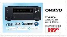 2001 Audio Video ONKYO TXNR6100 7.2 Ch. 8K THX Zone 2 Receiver offer
