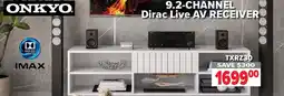 2001 Audio Video ONKYO 9.2-Channel Dirac Live AV Receiver offer