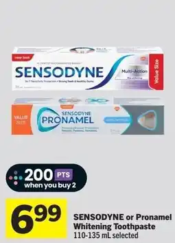 Foodland Sensodyne or pronamel whitening toothpaste offer