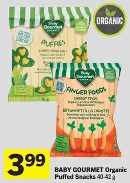 Foodland Baby gourmet organic puffed snacks offer