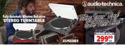 2001 Audio Video Fully automatic wireless belt-drive stereo turntable offer