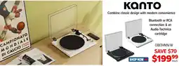 2001 Audio Video Bluetooth or RCA connection & an Audio-Technica cartridge offer