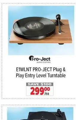 2001 Audio Video E1WLNT PRO-JECT Plug & Play Entry Level Turntable offer