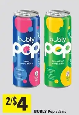 Foodland Bubly pop offer