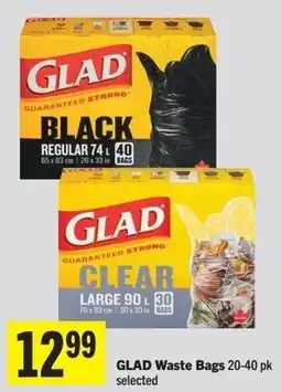 Foodland Glad waste bags offer