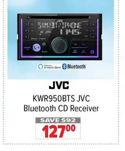 2001 Audio Video JVC KWR950BTS Bluetooth CD Receiver offer