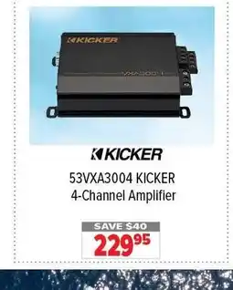 2001 Audio Video KICKER 53VXA3004 4-Channel Amplifier offer
