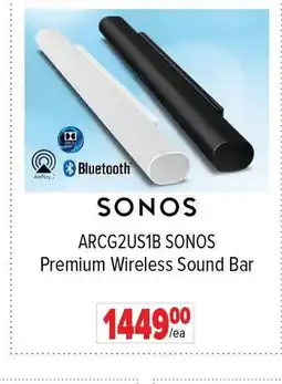 2001 Audio Video SONOS ARCG2US1B Premium Wireless Sound Bar offer