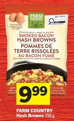 Foodland Farm country hash browns offer