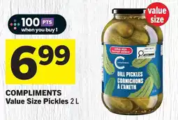 Foodland Compliments value size pickles offer