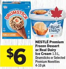Foodland Nestle premium frozen dessert or real dairy ice cream drumsticks or selected premium novelties offer