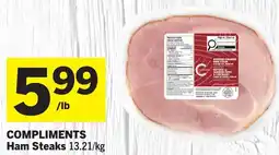Foodland Compliments ham steaks offer