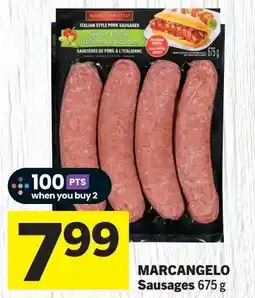 Foodland Marcangelo sausages offer