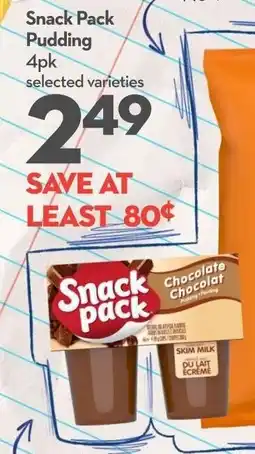 Longo's Snack Pack Pudding offer