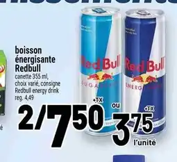 Metro Boisson énergisante redbull offer
