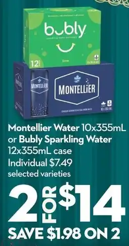 Longo's Montellier Water offer