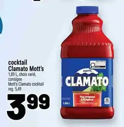 Metro Cocktail clamato mott's offer