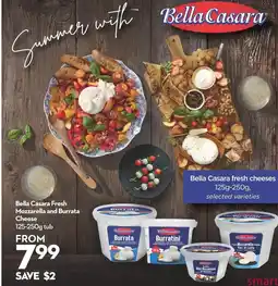 Longo's Bella Casara Fresh Mozzarella and Burrata Cheese offer