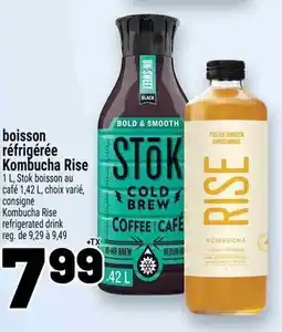 Metro Boisson réfrigérée kombucha rise offer