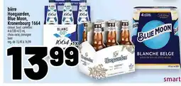 Metro Bière hoegaarden, blue moon, kronenbourg 1664 offer