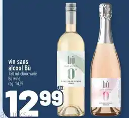 Metro Vin sans alcool bù offer