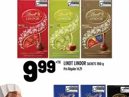 Metro Lindt lindor sachets offer