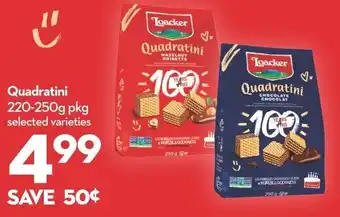 Longo's Loacker Quadratini offer