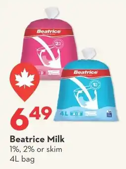 Longo's Beatrice Milk offer