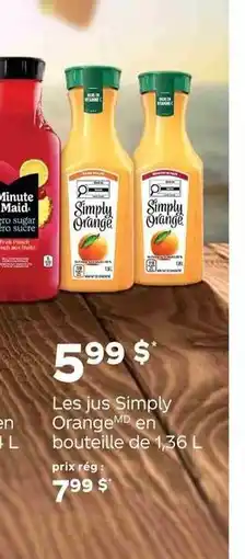 Metro Les jus Simply Orange offer