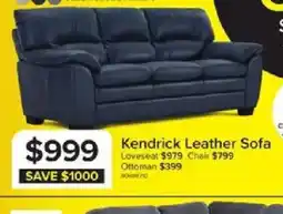 Leon's Kendrick Leather Sofa offer