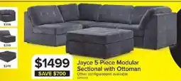 Leon's Jayce 5-Piece Modular Sectional with Ottoman offer