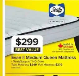 Leon's Evan II Medium Queen Mattress offer