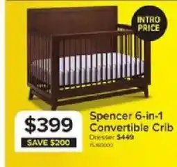 Leon's Spencer 6-in-1 Convertible Crib offer